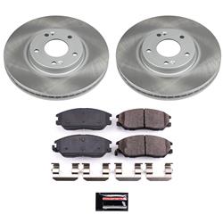 PowerStop Z17 Evolution Plus Semi-Coated Rotor Brake Kits for 2004-2006 AMANTI, 2003-2005 XG350 - SC4557