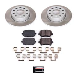 PowerStop Z17 Evolution Plus Semi-Coated Rotor Brake Kits for 2008 A3, 2005-2010 JETTA, 2006-2009 RABBIT - SC4627