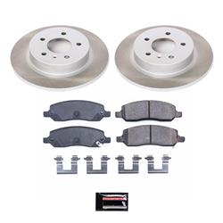 PowerStop Z17 Evolution Plus Semi-Coated Rotor Brake Kits for 2006-2011 DTS, LUCERNE - SC4658