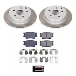 PowerStop Z17 Evolution Plus Semi-Coated Rotor Brake Kits for 2010-2012 HS250H, 2006-2018 RAV4 - SC4671