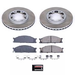 PowerStop Z17 Evolution Plus Semi-Coated Rotor Brake Kits SC4837