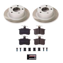 PowerStop Z17 Evolution Plus Semi-Coated Rotor Brake Kits for 1995-1997 A6, 1995-1998 A6 QUATTRO - SC514