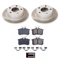 PowerStop Z17 Evolution Plus Semi-Coated Rotor Brake Kits for 1998-2004 A6, 1998-2005 PASSAT - SC515