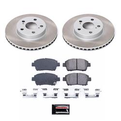 PowerStop Z17 Evolution Plus Semi-Coated Rotor Brake Kits for 2004-2009 PRIUS - SC5219