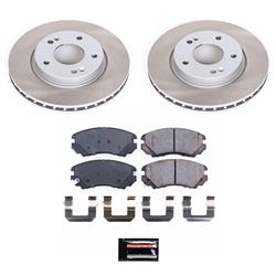 PowerStop Z17 Evolution Plus Semi-Coated Rotor Brake Kits for 2007-2010 ELANTRA - SC5291