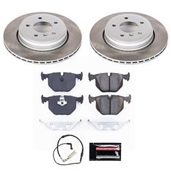 PowerStop Z17 Evolution Plus Semi-Coated Rotor Brake Kits for 2004-2007 525I, 530I, 2008-2009 528I - SC5361