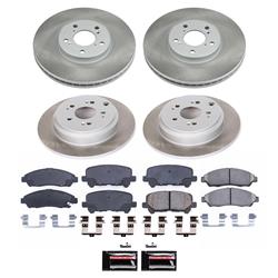 PowerStop Z17 Evolution Plus Semi-Coated Rotor Brake Kits for 2007-2013 MDX, 2009-2011 PILOT, 2010-2013 ZDX - SC5369