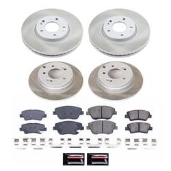 PowerStop Z17 Evolution Plus Semi-Coated Rotor Brake Kits for 2011-2016 OPTIMA, 2011-2015 SONATA - SC5376
