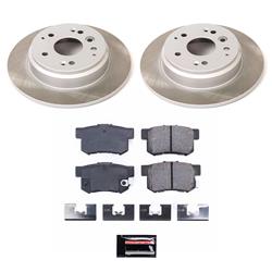 PowerStop Z17 Evolution Plus Semi-Coated Rotor Brake Kits for 2003-2011 ELEMENT, 2004-2008 TL - SC5399