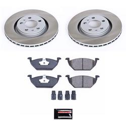 PowerStop Z17 Evolution Plus Semi-Coated Rotor Brake Kits for 1998 BEETLE, 1999 GOLF, 1998-1999 JETTA - SC5401