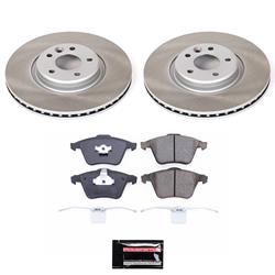 PowerStop Z17 Evolution Plus Semi-Coated Rotor Brake Kits for 2006-2013 C70, 2004-2011 S40, 2005-2011 V50 - SC5430