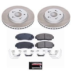 PowerStop Z17 Evolution Plus Semi-Coated Rotor Brake Kits for 2011 ACCORD CROSSTOUR, 2012-2016 CR-V, 2012-2015 CROSSTOUR - SC5432