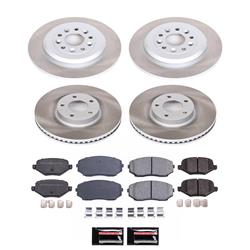 PowerStop Z17 Evolution Plus Semi-Coated Rotor Brake Kits for 2011-2012 EDGE, MKX - SC5452