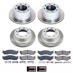 PowerStop Z17 Evolution Plus Semi-Coated Rotor Brake Kits for 2003-2008 RAM 3500, RAM 2500, 2006-2008 RAM 1500 - SC5468