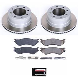 PowerStop Z17 Evolution Plus Semi-Coated Rotor Brake Kits for 2003-2008 RAM 3500, RAM 2500, 2006-2008 RAM 1500 - SC5490