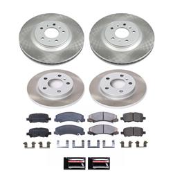 PowerStop Z17 Evolution Plus Semi-Coated Rotor Brake Kits for 2012-2013 IMPALA, 2014-2016 IMPALA LIMITED - SC5514