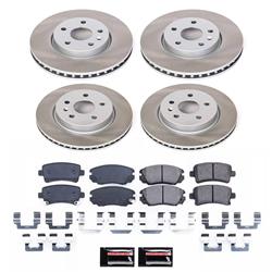 PowerStop Z17 Evolution Plus Semi-Coated Rotor Brake Kits SC5515