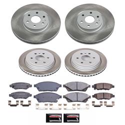 PowerStop Z17 Evolution Plus Semi-Coated Rotor Brake Kits for 2011 9-4X, 2010-2016 SRX - SC5546