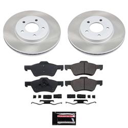 PowerStop Z17 Evolution Plus Semi-Coated Rotor Brake Kits for 2010-2011 TRIBUTE, MARINER, 2010-2012 ESCAPE - SC5571