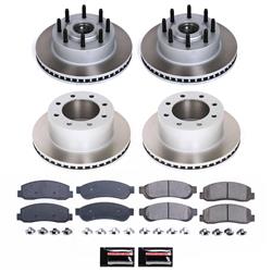 PowerStop Z17 Evolution Plus Semi-Coated Rotor Brake Kits for 2010 F-350 SUPER DUTY - SC5587