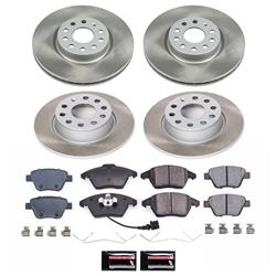 PowerStop Z17 Evolution Plus Semi-Coated Rotor Brake Kits SC5801