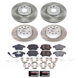 PowerStop Z17 Evolution Plus Semi-Coated Rotor Brake Kits for 2011-2017 TIGUAN, 2017-2018 TIGUAN LIMITED - SC5802