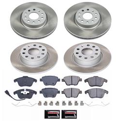 PowerStop Z17 Evolution Plus Semi-Coated Rotor Brake Kits for 2012-2015 PASSAT - SC5803
