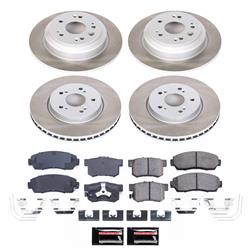 PowerStop Z17 Evolution Plus Semi-Coated Rotor Brake Kits for 2011 ACCORD CROSSTOUR, 2012-2015 CROSSTOUR - SC5816