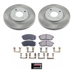 PowerStop Z17 Evolution Plus Semi-Coated Rotor Brake Kits for 2007-2012 VERSA, SENTRA, 2009-2014 CUBE - SC5817