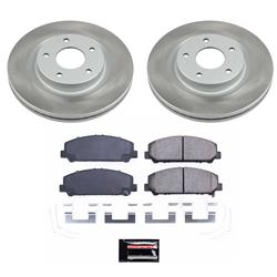 PowerStop Z17 Evolution Plus Semi-Coated Rotor Brake Kits for 2012-2015 ARMADA, 2011-2024 TITAN - SC5821