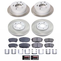 PowerStop Z17 Evolution Plus Semi-Coated Rotor Brake Kits for 2010-2013 FORTE, FORTE KOUP - SC5838