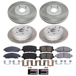 PowerStop Z17 Evolution Plus Semi-Coated Rotor Brake Kits for 2012-2015 PILOT - SC6084