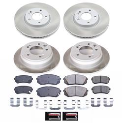 PowerStop Z17 Evolution Plus Semi-Coated Rotor Brake Kits for 2012-2016 SPORTAGE, 2012-2015 TUCSON - SC6088