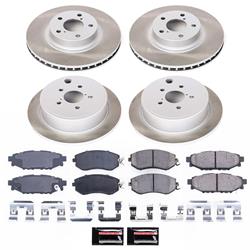 PowerStop Z17 Evolution Plus Semi-Coated Rotor Brake Kits for 2013-2016 BRZ, 2011 IMPREZA - SC6112
