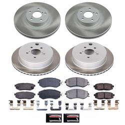 PowerStop Z17 Evolution Plus Semi-Coated Rotor Brake Kits SC6164