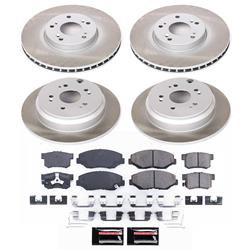PowerStop Z17 Evolution Plus Semi-Coated Rotor Brake Kits for 2005-2006 CR-V - SC6173