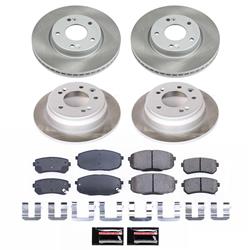 PowerStop Z17 Evolution Plus Semi-Coated Rotor Brake Kits for 2009-2012 ELANTRA - SC6302