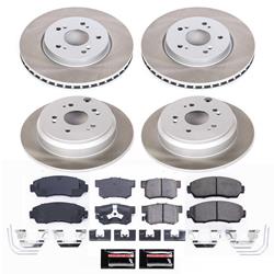 PowerStop Z17 Evolution Plus Semi-Coated Rotor Brake Kits for 2012-2016 CR-V - SC6305