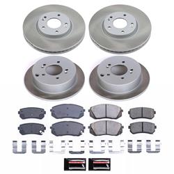PowerStop Z17 Evolution Plus Semi-Coated Rotor Brake Kits for 2011-2016 SPORTAGE, 2010-2015 TUCSON - SC6307