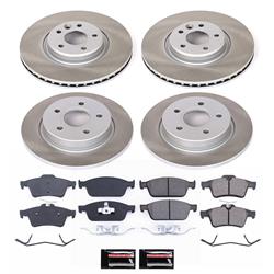 PowerStop Z17 Evolution Plus Semi-Coated Rotor Brake Kits for 2013-2014 FOCUS - SC6350