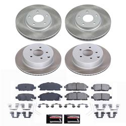 PowerStop Z17 Evolution Plus Semi-Coated Rotor Brake Kits for 2011-2017 QUEST - SC6361
