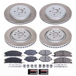 PowerStop Z17 Evolution Plus Semi-Coated Rotor Brake Kits SC6375