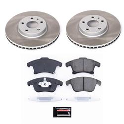PowerStop Z17 Evolution Plus Semi-Coated Rotor Brake Kits for 2013-2020 FUSION, 2013-2016 MKZ - SC6399