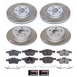 PowerStop Z17 Evolution Plus Semi-Coated Rotor Brake Kits for 2013-2017 C-MAX, 2013-2016 ESCAPE - SC6477