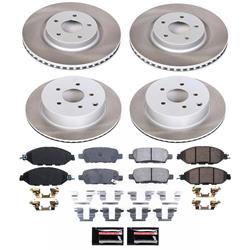PowerStop Z17 Evolution Plus Semi-Coated Rotor Brake Kits SC6497