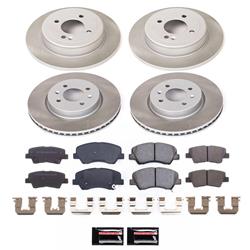 PowerStop Z17 Evolution Plus Semi-Coated Rotor Brake Kits for 2012-2017 RIO - SC6500