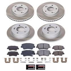 PowerStop Z17 Evolution Plus Semi-Coated Rotor Brake Kits for 2011-2016 ELANTRA, 2013-2014 ELANTRA COUPE - SC6504
