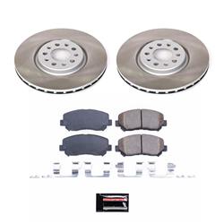 PowerStop Z17 Evolution Plus Semi-Coated Rotor Brake Kits for 2015-2017 200, 2014-2022 CHEROKEE - SC6538