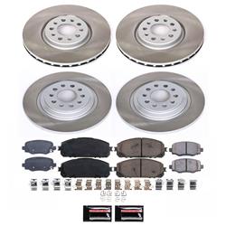 PowerStop Z17 Evolution Plus Semi-Coated Rotor Brake Kits for 2014-2015 CHEROKEE - SC6541