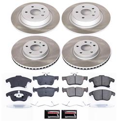 PowerStop Z17 Evolution Plus Semi-Coated Rotor Brake Kits for 2013-2016 FUSION, MKZ - SC6556